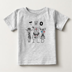 Para Bebê Camiseta de 2º aniversário Dois Selvagens