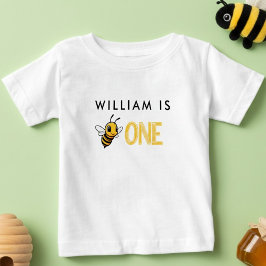 Para Bebê Camiseta de abelhas Festa de aniversário 1rua Bee 