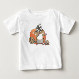 Para Bebê Camiseta de abóbora de abóbora (esquilo)