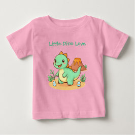 Para Bebê Camiseta de Algodão - Diversão com Dinossauros
