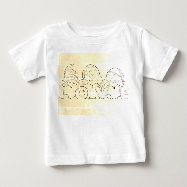 Para Bebê camiseta de amor (Frente)