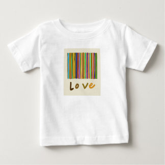 Para Bebê Camiseta de amor de algodão branco