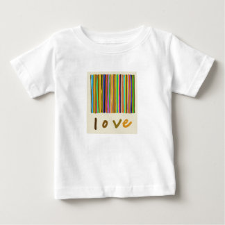 Para Bebê Camiseta de amor de algodão branco