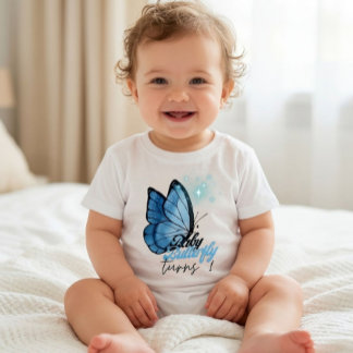 Para Bebê Camiseta de aniversário de 1 ano com tema de borbo