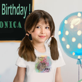 Para Bebê Camiseta de Aniversário de Menina Gato - Um Cinco 