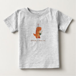 Para Bebê Camiseta de aniversário de meninos dinossauros ofi