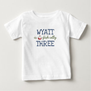 Para Bebê Camiseta de Aniversário de Pesca O-Peixe-Almente Q