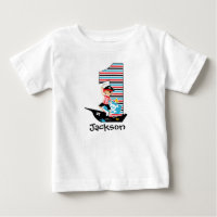 Camiseta de aniversário de pirata