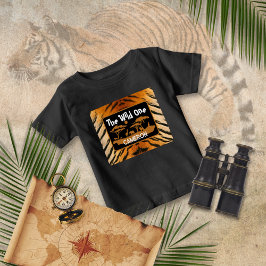 Para Bebê Camiseta de aniversário do Tigre de Impressão Anim