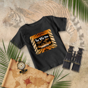 Para Bebê Camiseta de aniversário do Tigre de Impressão Anim
