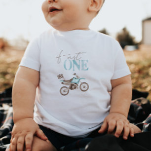 Para Bebê Camiseta de aniversário 'Fast One' de Moto de Tril