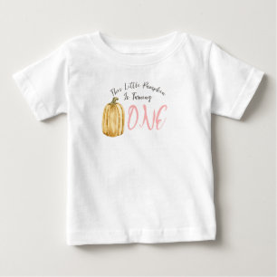 Para Bebê Camiseta de Aniversário Meninas Pequena Abóbora Id