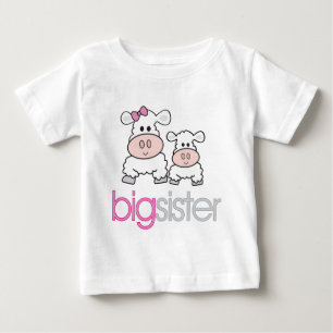 Para Bebê Camiseta de Anúncio de Gravidez da Big Sister Shee
