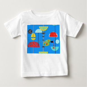 Para Bebê Camiseta de Arte Moderna Minimalista