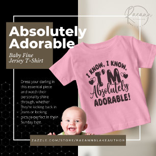 Para Bebê Camiseta de Baby Fine Jersey absolutamente Adoráve