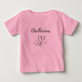Para Bebê Camiseta de Bailarina