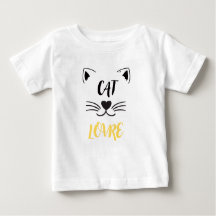 Camiseta de bebé amante de gatos