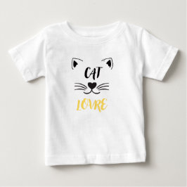 Para Bebê Camiseta de bebé amante de gatos