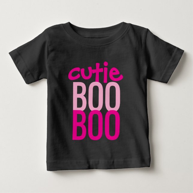 Para Bebê Camiseta de Bebê: HALLOWEEN Cutie Boo #3 (Frente)