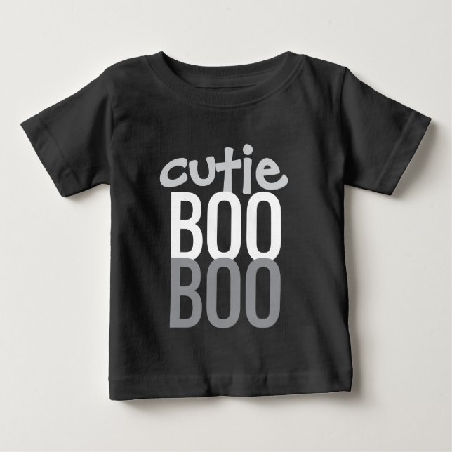 Para Bebê Camiseta de Bebê: HALLOWEEN Cutie Boo #5 (Frente)