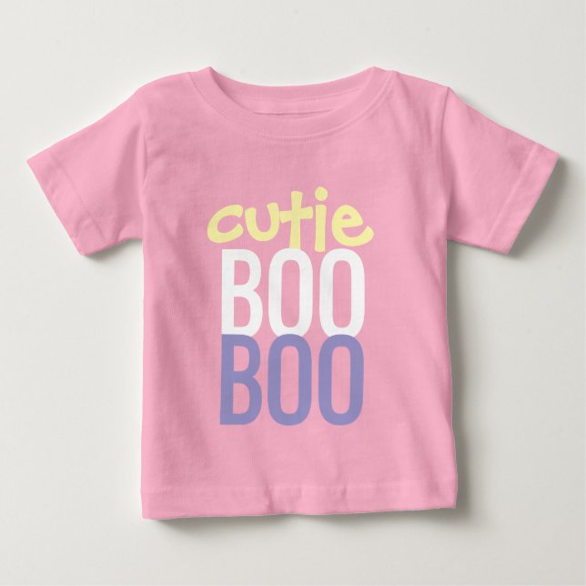 Para Bebê Camiseta de Bebê: HALLOWEEN Cutie Boo #7 (Frente)