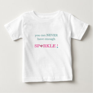Para Bebê Camiseta de Bebês Você Nunca Pode Ter Demais Brilh