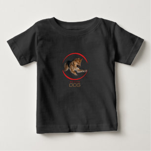 Para Bebê Camiseta de camiseta, camiseta com Cachorro Bonito