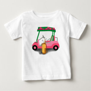 Para Bebê Camiseta de carrinho de golfe Pretty in Pink