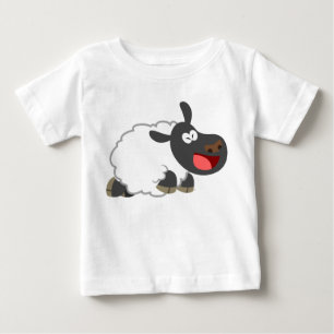 Para Bebê Camiseta de Cartoon Bela Rindo