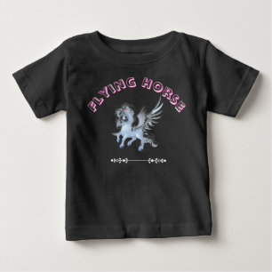 Para Bebê Camiseta de Cavalo Voador - Design de Cavalo Mágic