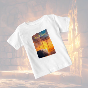 Para Bebê Camiseta de Celebração da Ressurreição da Páscoa
