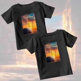 Para Bebê Camiseta de Celebração da Ressurreição da Páscoa