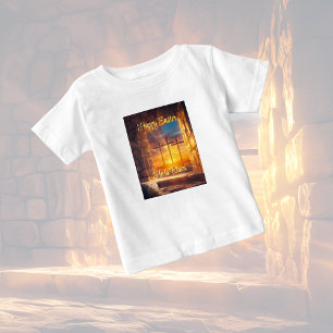 Para Bebê Camiseta de Celebração da Ressurreição da Páscoa