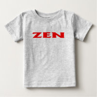 Camiseta de cinza vermelha Zen