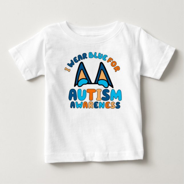 Para Bebê Camiseta de Conscientização do Autismo (Frente)