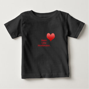 Para Bebê Camiseta de Coração de mãe