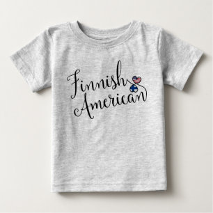 Para Bebê Camiseta de Corações Entusilado da Finlândia Am