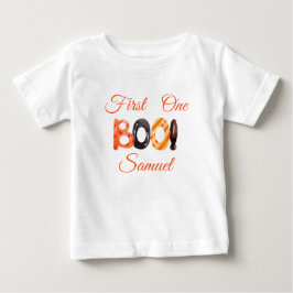 Para Bebê Camiseta de Criança Boo de Aniversário do Primeiro