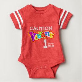 Para Bebê Camiseta de criança de 1 ano vibrante