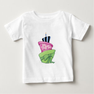 Para Bebê Camiseta de Criança de bolo feliz