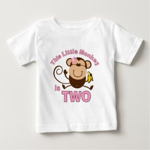 Para Bebê Camiseta de Criança de segundo aniversário de maca