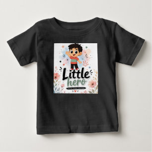 Para Bebê Camiseta de criança herói fofo.
