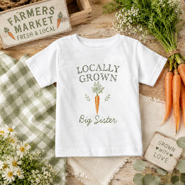 Para Bebê Camiseta de criança Localmente Cultivada Irmã Mais