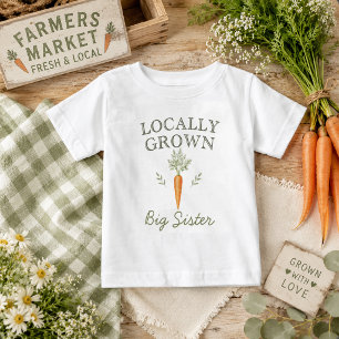 Para Bebê Camiseta de criança Localmente Cultivada Irmã Mais