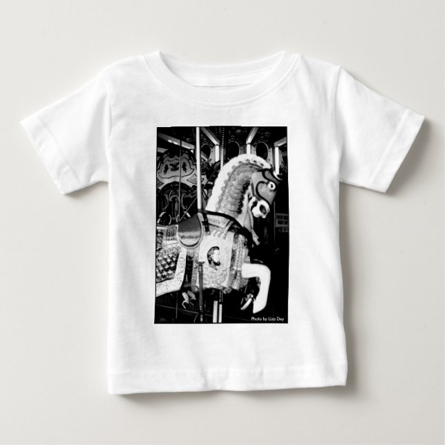 Para Bebê Camiseta de Criança "O Cavalo Rei" (Frente)