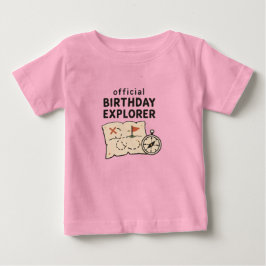 Para Bebê Camiseta de criança pequena Explorer do Aniversári