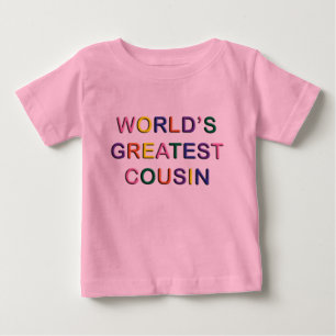 Para Bebê Camiseta de Criança Rosa Primo dos Maiores Primos