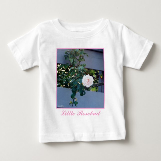 Para Bebê Camiseta de Criança Rosa Rosa Rosa Rosa Pequeno Ro (Frente)