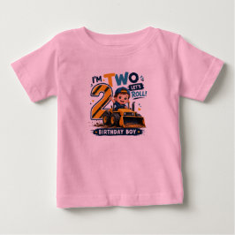 Para Bebê Camiseta de criança 'Tenho Dois Anos, Vamos Roland