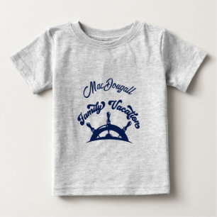 Para Bebê Camiseta de Cruzeiro de Férias da Família